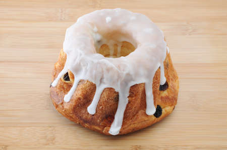 sweet cake Kouglof Gogelhopf on cutting board table