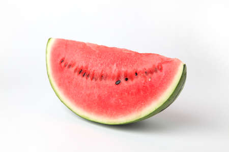 sliced watermelon isolated on white background