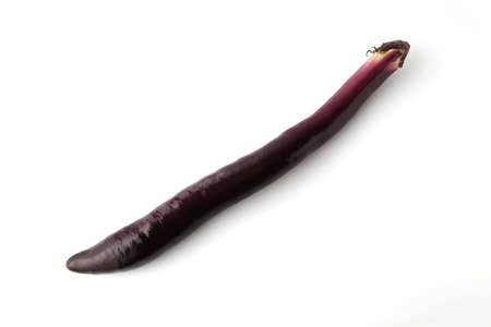 long eggplant aubergine isolated on white background