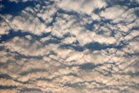 colored clouds on blue skyの写真素材