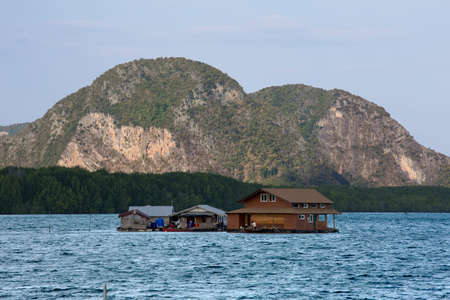 Raft way of life south Thailand.のeditorial素材