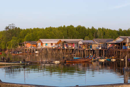 Fishing Village Way Of Life South Thailand.のeditorial素材