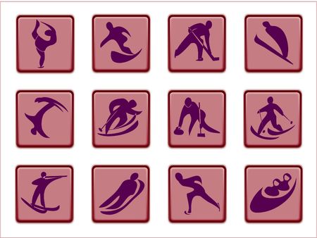 sports competition pictogramsの写真素材