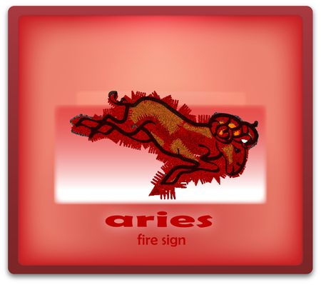 fire sign - ariesの写真素材