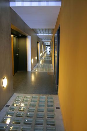 dormitory corridorの写真素材