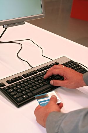 payment on-lineの写真素材
