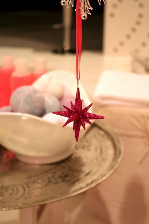spa in winter holidayの写真素材