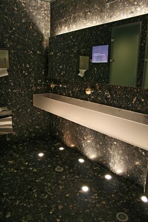 internet lavatory in modern corporationの写真素材