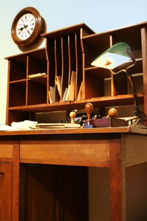 retro designed bureauの写真素材