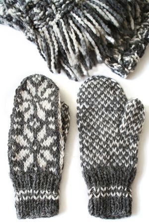 hand made for winter woolen clothの写真素材