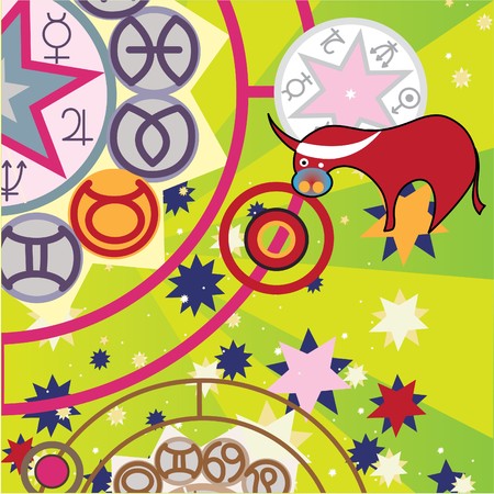 taurus - ground  zodiac signの写真素材
