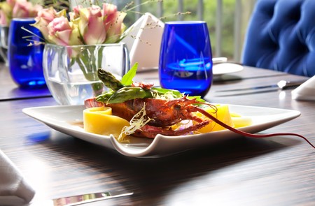 plate with lobster