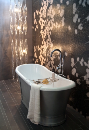interior of  bath room with modern lightの写真素材