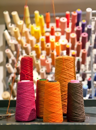 industrial textile threads の写真素材