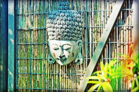 outside decoration of buddha backgroundの写真素材