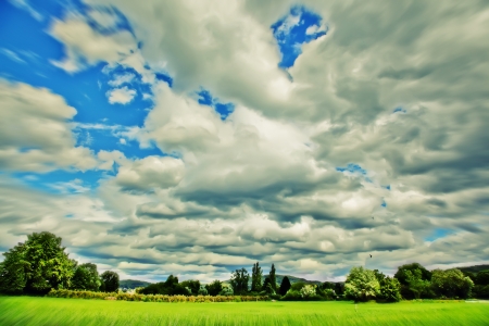 summer in country sideの写真素材