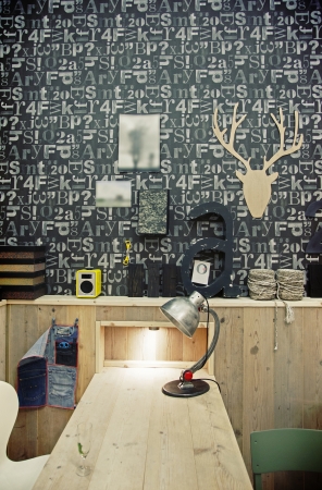 stylish working place for designerの写真素材