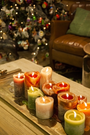 decorative Christmas time at home の写真素材