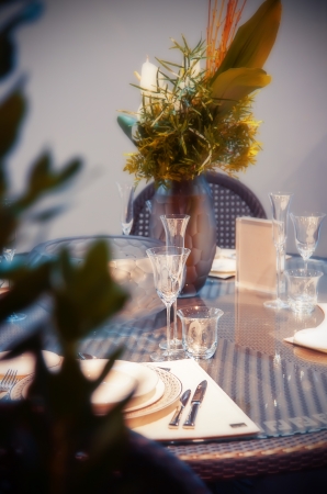summer home table の写真素材