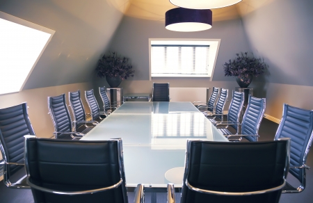empty business table in luxury officeの写真素材