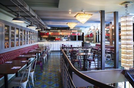 interior of stylish Italian restaurantの写真素材