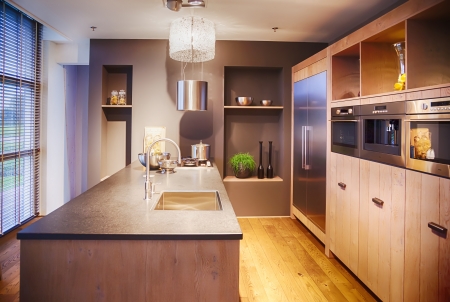 detail of interior of  kitchen in contemporary styleの写真素材