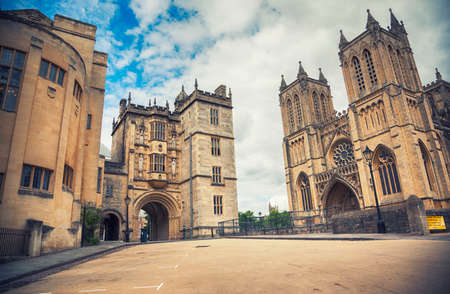 College Square and group of historical buildings, Bristol, august 2013のeditorial素材