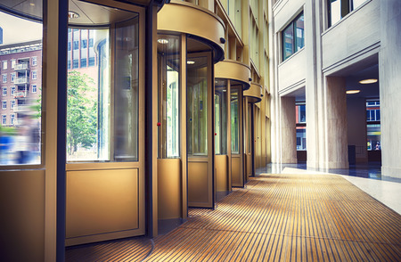 entry to hall new State office of dutch Ministry of the Interior and Kingdom Relations, the Hague, architecter Hans Kollhoffのeditorial素材