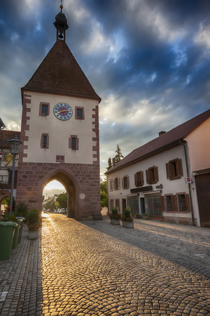 sunset by Endingen , German town located in southwest Germanyのeditorial素材