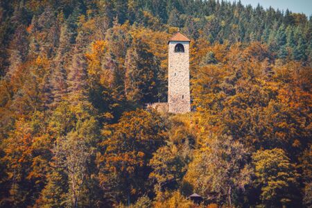 Black Forest aria of Triberg village, autumn in Germanyの写真素材
