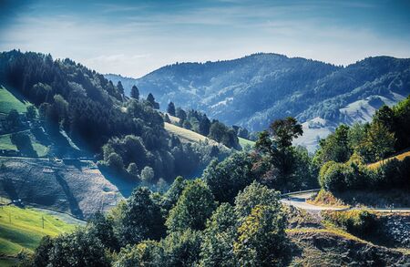 Black Forest aria, summer mountains in Germanyの写真素材
