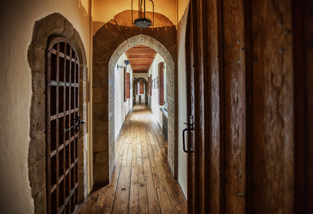 view from windows at Leeds Castleのeditorial素材