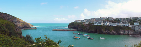 panorama of harbor  Port Isaac, Cornwall