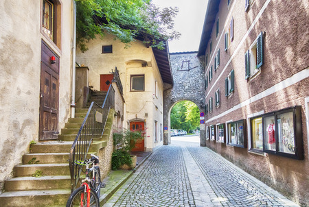small town Kufstein, Tyrol area in Austriaの写真素材