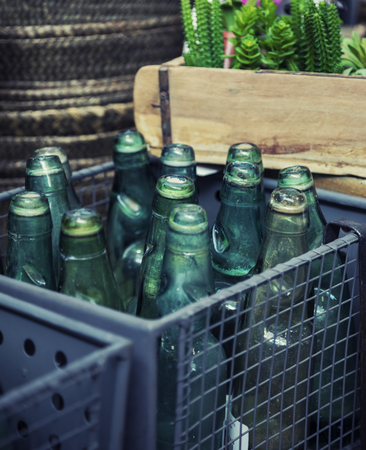 empty bottlesの写真素材