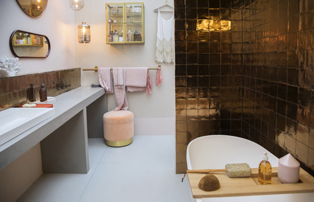 Modern interior of bath roomの写真素材