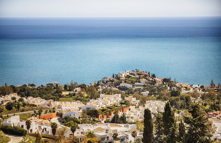 Malaga coast in spring season, Spainの写真素材
