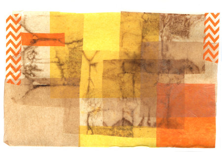 artistic background collage from grunge, tissue paper, retro paper and different texture elementsの写真素材