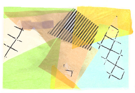 artistic background collage from grunge, tissue paper, retro paper and different texture elementsの写真素材