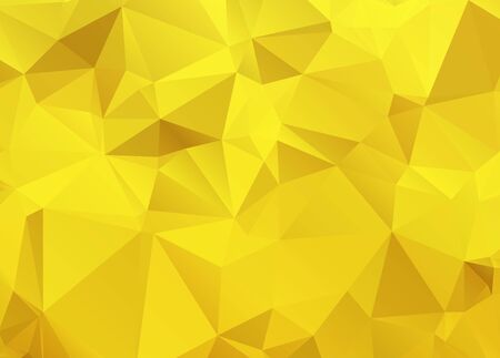 Abstract Gold triangle background. Low poly style.Vector illustration.のイラスト素材
