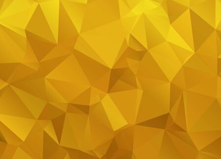 Abstract Gold triangle background. Low poly style.Vector illustration.のイラスト素材