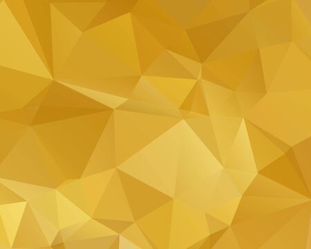 Abstract Gold triangle background. Low poly style.Vector illustration.のイラスト素材