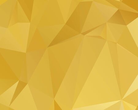 Abstract Gold triangle background. Low poly style.Vector illustration.のイラスト素材