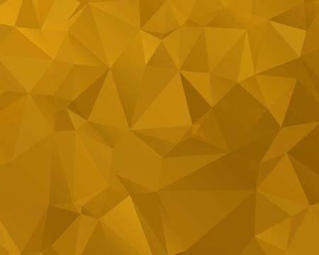 Abstract Gold triangle background. Low poly style.Vector illustration.のイラスト素材