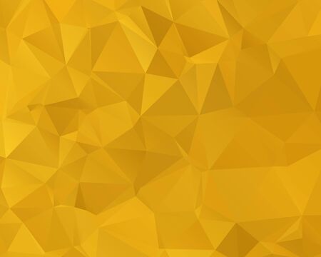 Abstract Gold triangle background. Low poly style.Vector illustration.のイラスト素材