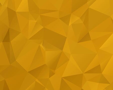 Abstract Gold triangle background. Low poly style.Vector illustration.のイラスト素材