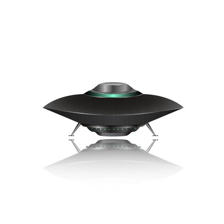 UFO light beam isolated on transparnt background. Vector illustrationのイラスト素材