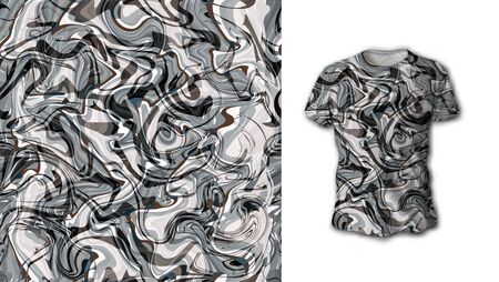 T-shrts pattern aiのイラスト素材