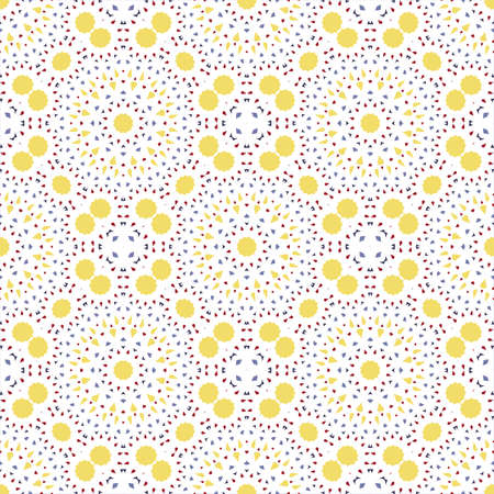 Seamless pattern with abstract geometrical elements.Vector Asian Geometric Pattern. Muslim, indian.のイラスト素材