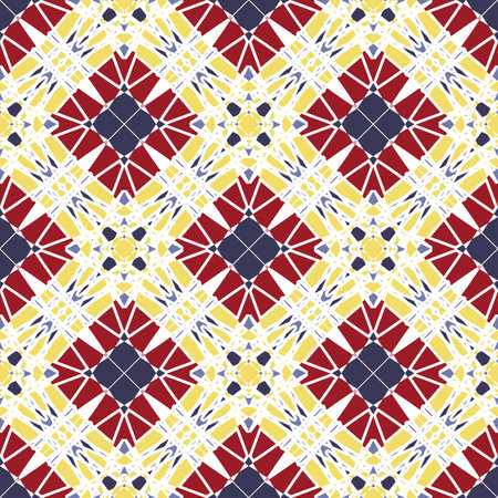 Seamless pattern with abstract geometrical elements.Vector Asian Geometric Pattern. Muslim, indian.のイラスト素材